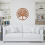 Tree Of Life Circle Metal Wall Art Gift For Home, thumbnail 7 of 12