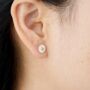 Daisy Stud Earrings, Small Flower Studs, thumbnail 2 of 7
