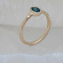 'Maya' Oval Sapphire Solitaire Engagement Ring, thumbnail 7 of 11