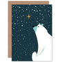 Star Bethlehem Polar Bear Christmas Card, thumbnail 1 of 4