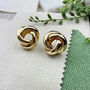 Gold Plated Stud Earrings, thumbnail 1 of 5