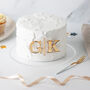 Personalised Initials Wedding Engagement Cake Charm Set, thumbnail 1 of 6