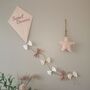 Sweet Dreams Nursery Wall Hanging, Pink Kite Decoration, thumbnail 6 of 10