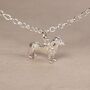 Personalised 3D Dachshund Silver Chain Bracelet, thumbnail 2 of 9