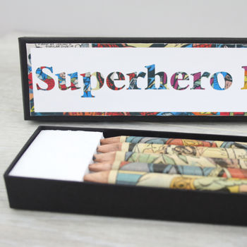Set Of Five Superhero Pencils, 4 of 7