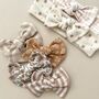 Toffee Floral Hair Bow Stocking Filler, thumbnail 4 of 5