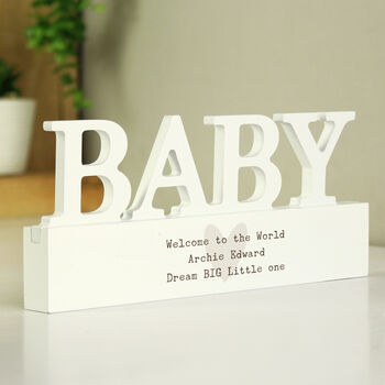 Personalised Heart Ornament For New Baby, 2 of 2