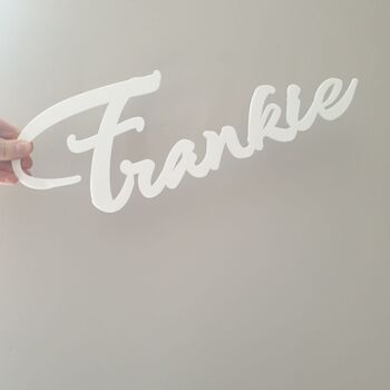 Personalised Red Acrylic Wall Name, 4 of 7