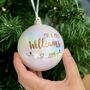 Personalised Copper Wedding Bauble Decoration, thumbnail 1 of 3
