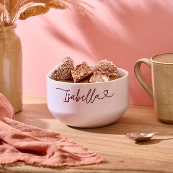 Personalised Favourite Snack Bowl, 2 of 5