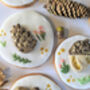Personalised Hand Iced Woodland Creatures Biscuit Box, thumbnail 6 of 12
