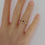 Sterling Silver And Solid Gold Ruby Ring, thumbnail 1 of 5