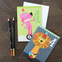 Lion 4th Birthday Card, thumbnail 5 of 5