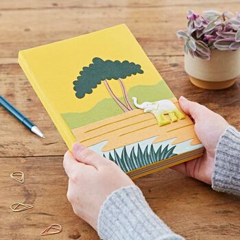 Handmade Large Colourful Elephant Dung Notebook, 3 of 10