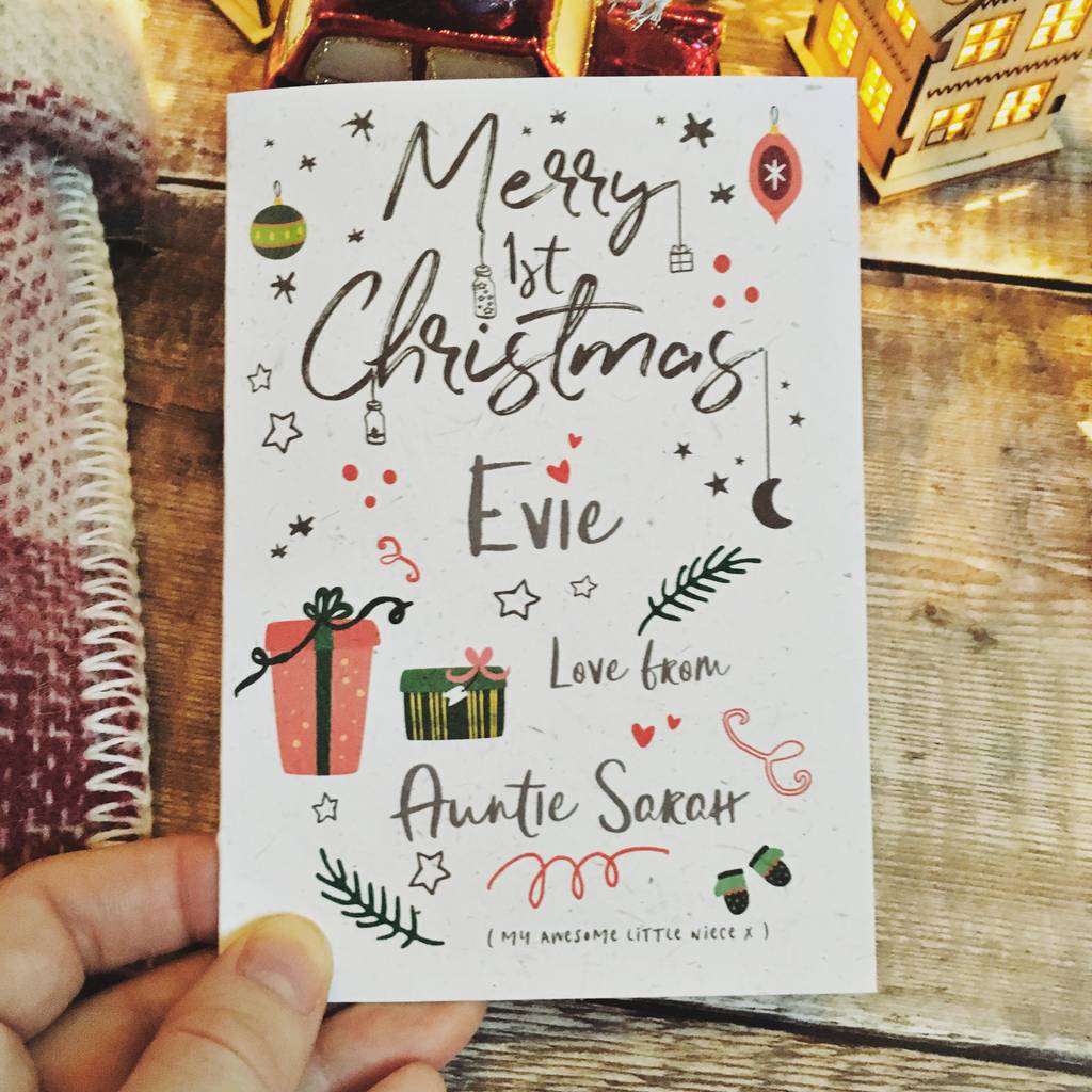 Personalised Christmas Card By Summer Lane Studio | notonthehighstreet.com