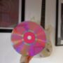 Circle Pattern Upcycled 12' Laser Disc Decor, thumbnail 3 of 7