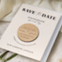 Personalised Save The Date Magnet Minimalist Cards, thumbnail 6 of 9