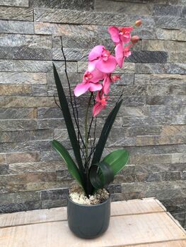 Pink Artificial Silk Orchid Mothers Day Gift, 6 of 6