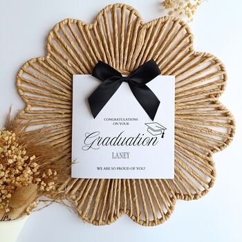 Graduation Bow Card, Handmade Bow Proposal Card, Congratulations Graduation Card, 4 of 6