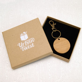 Personalised 5th Anniversary Wooden Keyring, 4 of 5