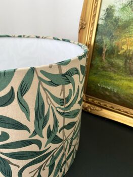 Willow Bough Major Taupe Green Lampshade Three Sizes, 4 of 4