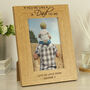 Personalised Step Dad Oak Picture Frame Five X Seven, thumbnail 1 of 3