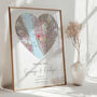 The Place We Met Ordnance Survey Explorer Personalised Map Print Couples Valentines Gift, thumbnail 6 of 12