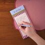 To Do List Pad | Berry Stripe, thumbnail 2 of 4