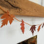 Autumn Leather Leaf Garland, thumbnail 5 of 7