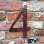Large Rusted Metal House Numbers, thumbnail 6 of 11