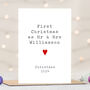 Personalised Mr And Mrs First Christmas Card, thumbnail 1 of 3