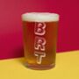 Monogram Personalised Bodega Craft Beer Glass, thumbnail 1 of 2