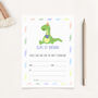 10 Dino Party Celebration Invitation, thumbnail 2 of 3