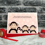'Monkeys' Christmas Card From Children / Grandchildren, thumbnail 3 of 5