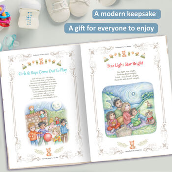 Personalised Christening Gift Book Of Nursery Rhymes, 8 of 10