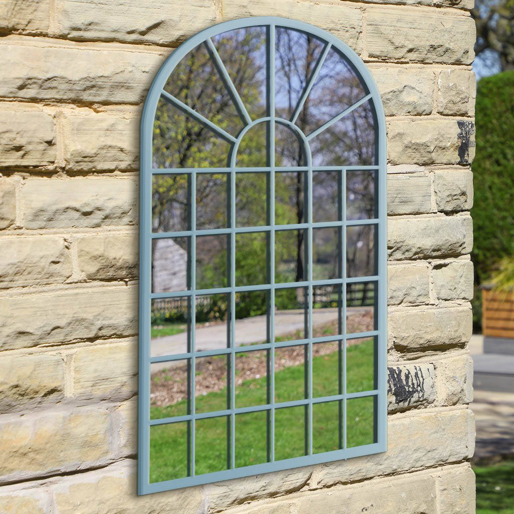 Grey Arched Garden Wall Mirror By Dibor