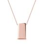 Personalised 18 K Rose Gold Plated Oblong Necklace, thumbnail 1 of 5