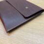 Personalised Spanish Brown Leather A4 Documents Holder, thumbnail 12 of 12
