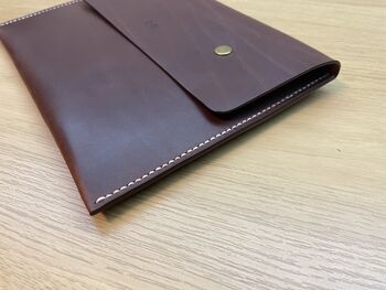Personalised Spanish Brown Leather A4 Documents Holder, 12 of 12
