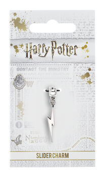 Harry Potter Lightning Bolt Slider Charm Silver, 2 of 2