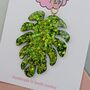 Green Leaf Glitter Resin Christmas Tree Decoration, thumbnail 2 of 4