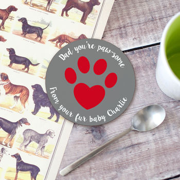 Personalised 'Pet Dad' Animal Lover Coaster, 3 of 8