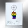 Rainbow Power Fist Inclusive Enamel Lapel Pin Badge, Gay Pride Awareness Gift, Lgbtqia+ Jewellery Gifts, thumbnail 4 of 8