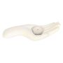 White Ceramic Open Hand Tealight Holder, thumbnail 2 of 4
