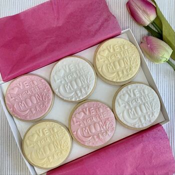 Love You To The Moon And Back Valentine Biscuit Gift, 8 of 9