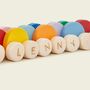 Personalised Colourful Pull Along Caterpillar Toy, thumbnail 2 of 4