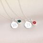 Sterling Silver Birthday Birthstone Necklace, thumbnail 3 of 8