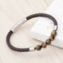 Personalised Mens Woven Tiger's Eye Bracelet, thumbnail 6 of 6