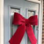 Red Velvet Door Bow, thumbnail 4 of 4
