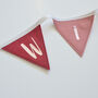 Personalised Ruby And Neutral Boho Bunting, thumbnail 2 of 6